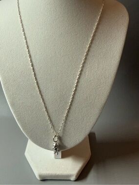 Pandora Movable Teddy Bear Dangle Charm S925 Silver on Macy’s Silver Necklace